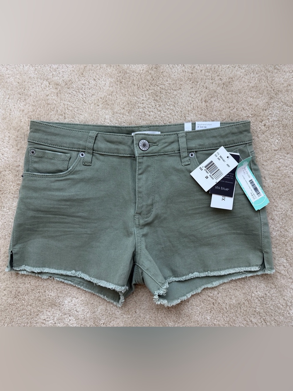 STS Blue Olive Frayed Hem Women's Jean Shorts